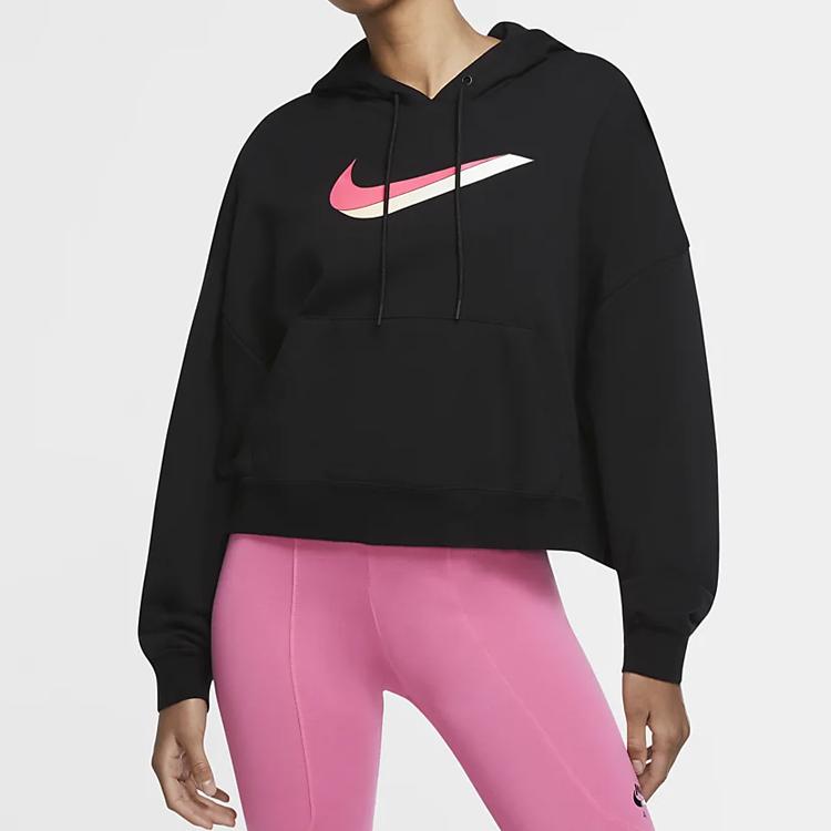 Nike Sportswear Knit Hoodie Men Tops Black CU5109-010