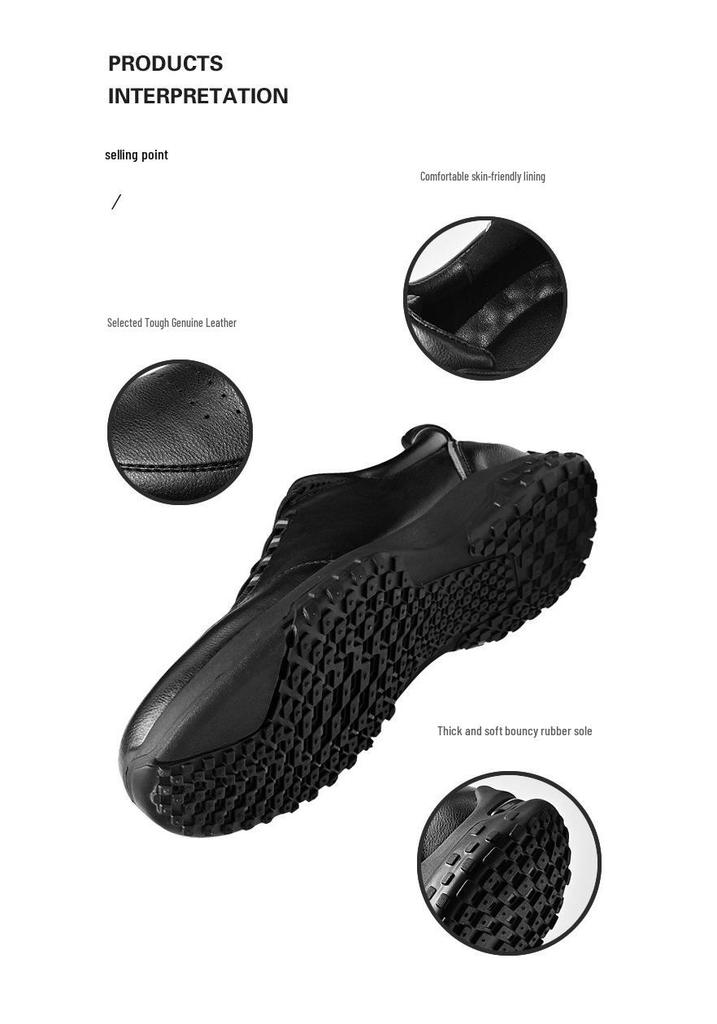 2025 Men's Live Broadcast Casual Soft Sole Dad Shoes - Winter Breathable Leather Sneakers
