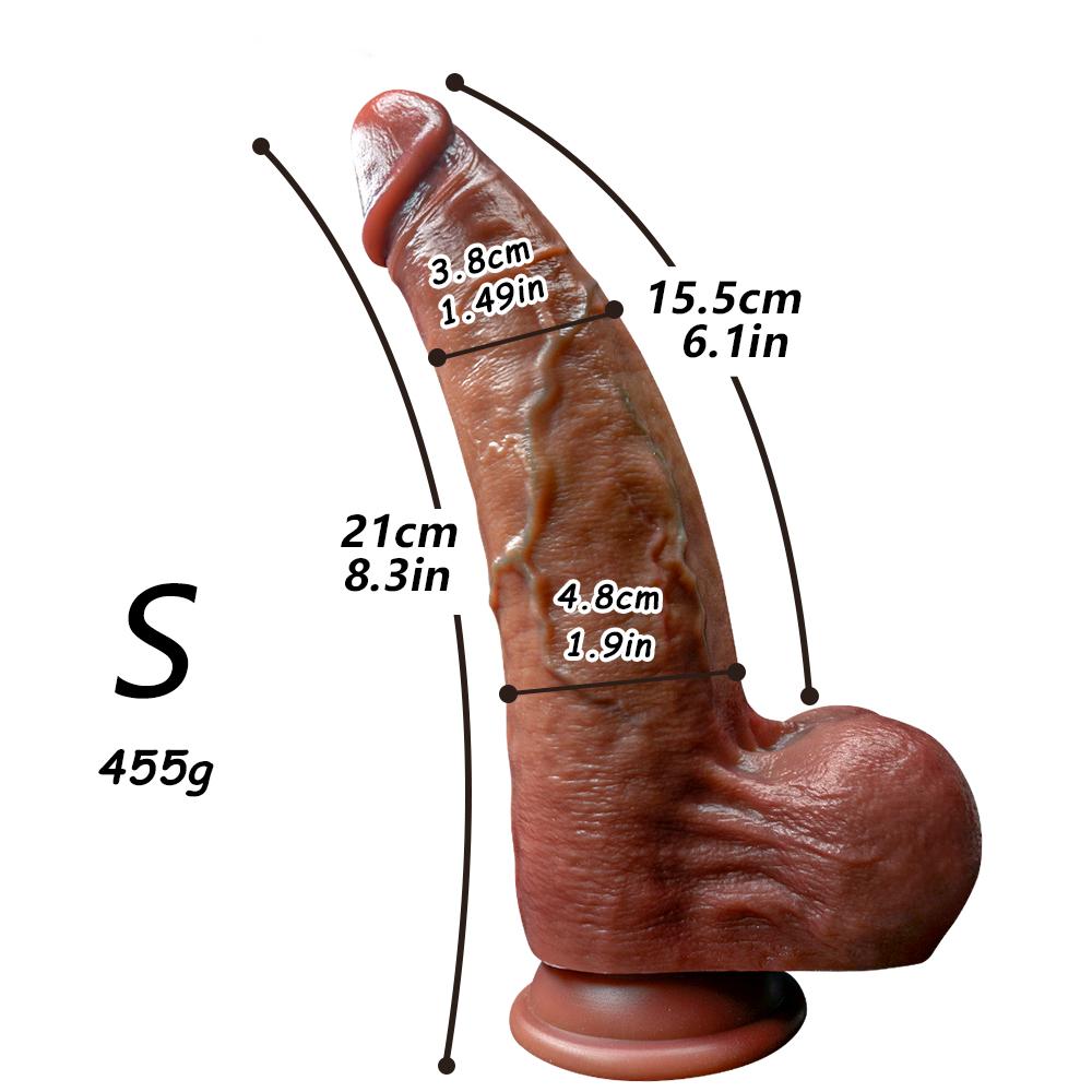 UltraReal Super Lifelike Dildo Double Liquid Silicone,Hyper-Realistic,Extra Thick & Long,Deep Pleasure Female Masturbator,Adult Toy for Women