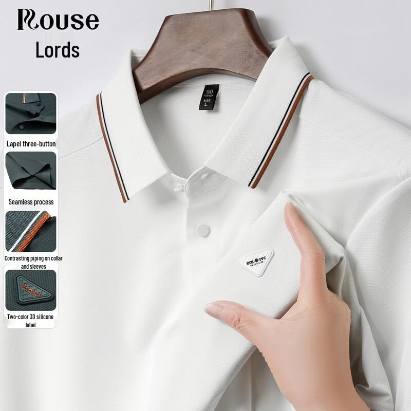 LUOZI Men s Business Casual Cooling Polo Shirt 3XL