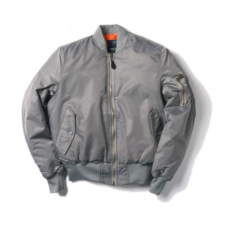 Giacca da pilota militare Normanlong MA1: Giacca da baseball Air Force classica da uomo, spessa, autunno-inverno
