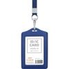 Ausweishalter einfarbig Leder Lanyard für Arbeitsausweis Ausweishalter Namensschildhalter Bürobedarf