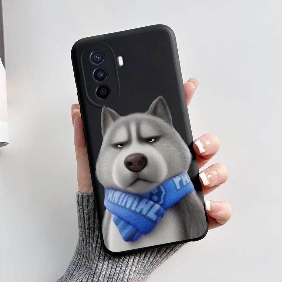 Silikon-Rückseite mit niedlichem Panda-Hasenmotiv für Huawei NOVA Y70 (6,75 Zoll).