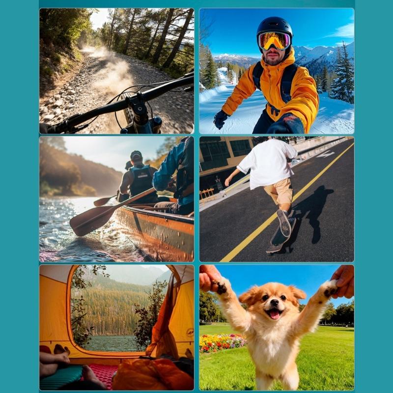 Lightweight Folding Magnetic Clip Quick Release Base for Action 6 Camera Ensuring Portability During Outdoor Activity