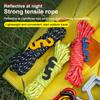Windproof Reinforced Tent Ropes with Buckle - 4Pcs Set for Outdoor Tarp and Canopy Accessories