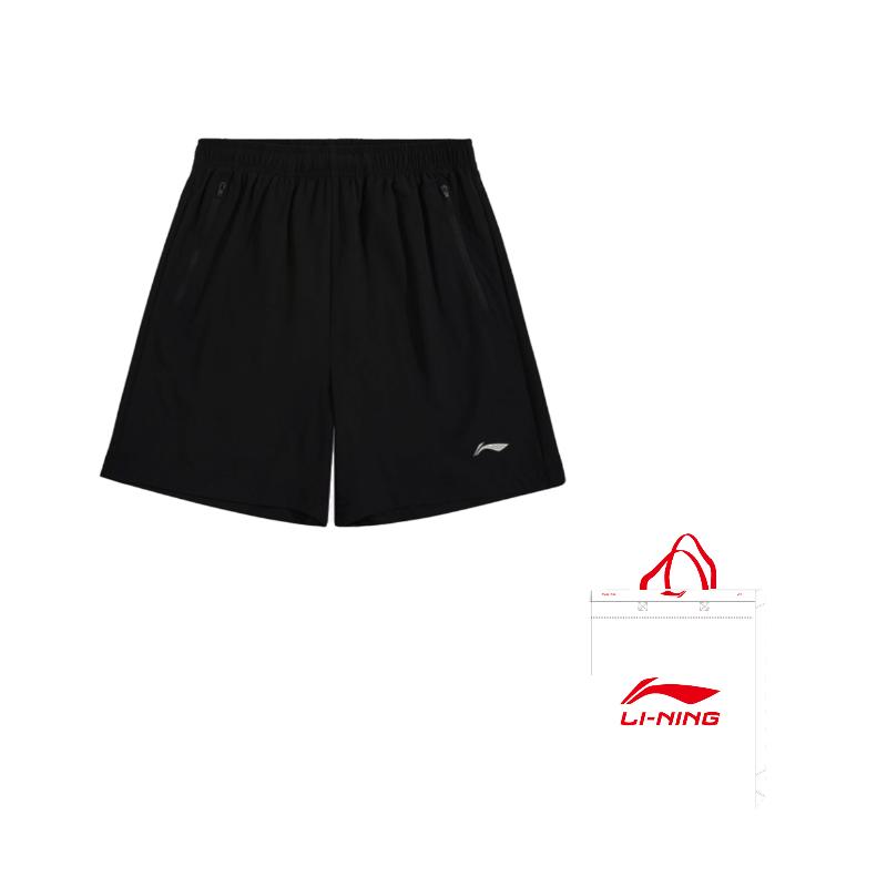 Li Ning Casual Shorts Unisex Black Moderate AQWS-9#W 3XL