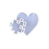 Create Unique Heart-shaped Crystal Keychain Pendant Resin Mold Epoxy Resin Mould Casting Jewelry Making Mold Decoration