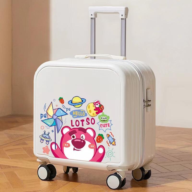Li Shen Strawberry Bear Sit-on Carry-on Suitcase