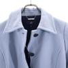 4℃ Angora Blend Stainless Collar Coat 36 Sky Blue Women Used