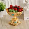 Compotier Metal Bowl High Footed Fruit Plate Dessert Bowl Pastry Plate Snack Bowl Ice Cream Bowls Dim Sum Dish Candy Tray