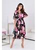 2024 Summer Deep V Short Sleeve Jumpsuit with Wide Leg Pants