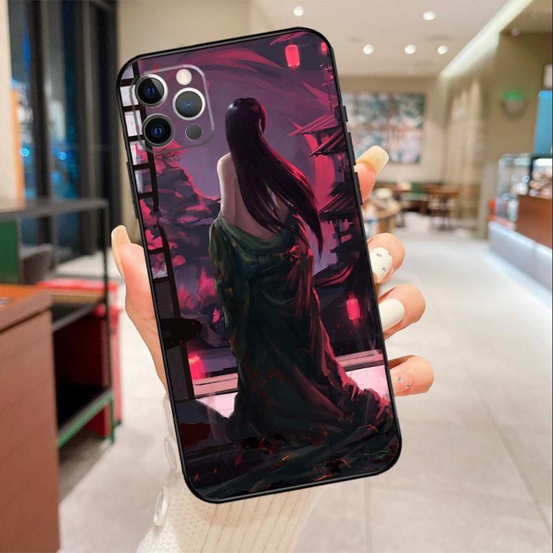 Samurai Warrior Geisha Phone Case For iPhone 17 16 15 14 13 12 11 Pro Max mini 16 Plus 16e 17 Air Protective Cover
