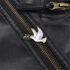 10 Piece Peace Symbol Brooch Badge Pin With Tree Branch Detail Shape For Weddings Business Meetings Everyday Wear