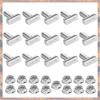 2025 Trend 15Pcs T Slot Bolt Replacement Parts Accessories M8 X 20 Screws, A2-70 Rail Track Screws Track Nuts With 15 Flange Nut