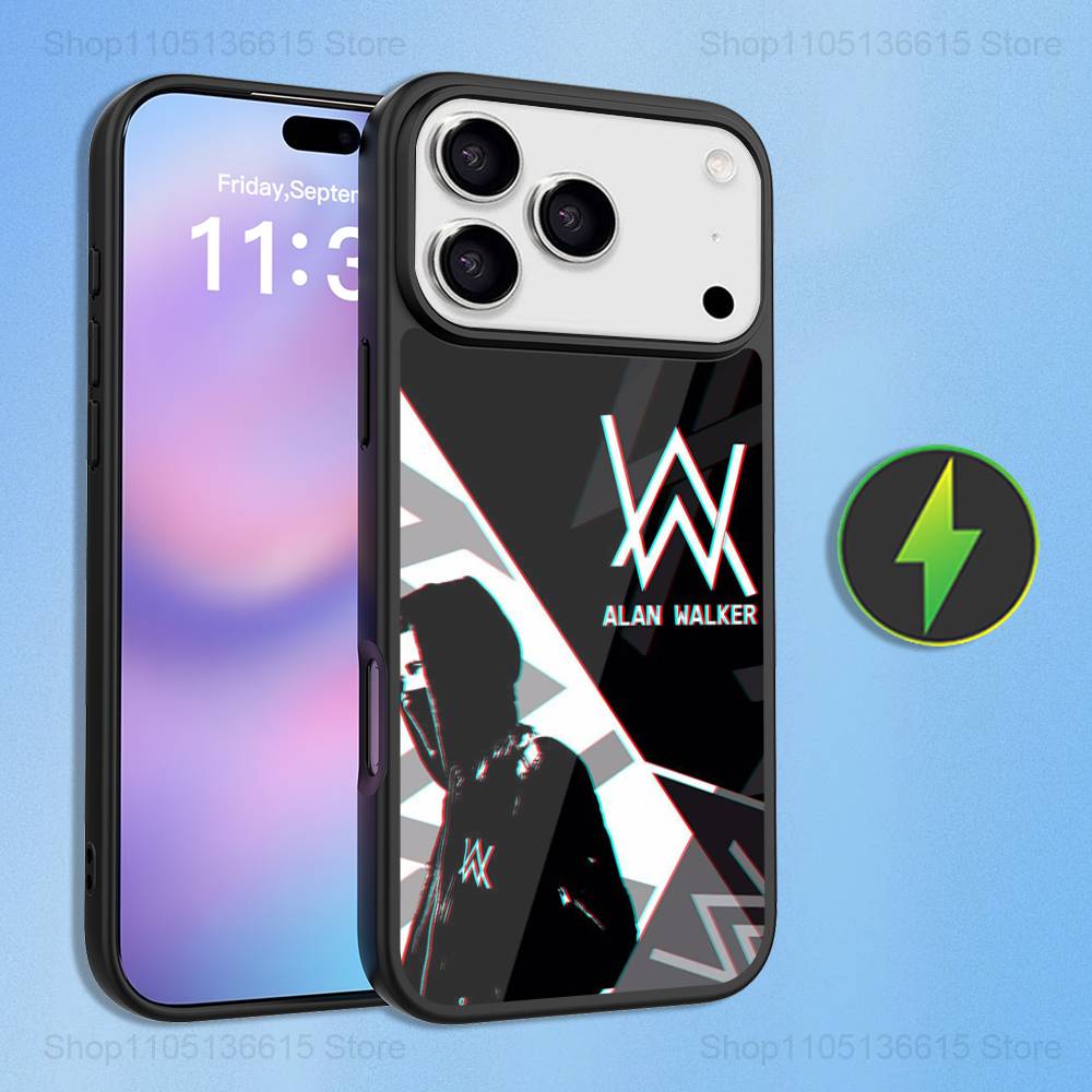 Norwegen A-Alan W-Walker DJ Hülle Für iPhone 16,15,17,14,13,12,11,Pro,Max,Plus,Air Mini,Magsafe,Magnetische Kabellose Ladehülle