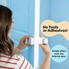 No Tools Required Door Lock No Adhesives Required Snap-On Design Snap-On Door Lock Simple Install Child Proof Door Lock