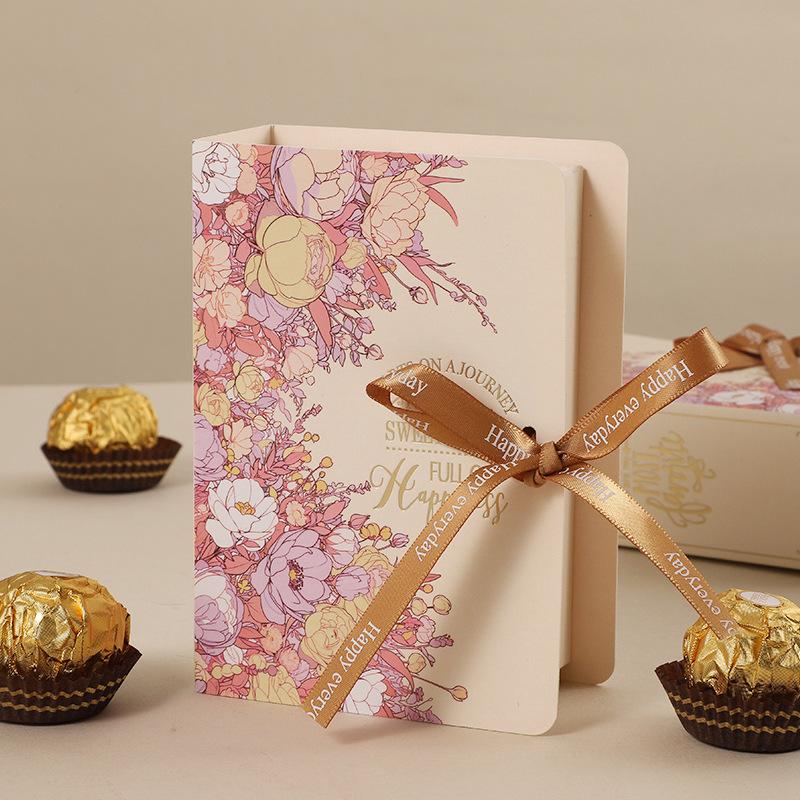 Creative Simple Book Shape Gift Box DIY Valentine's Day Wedding Party Birthday Banquet Baby Shower Candy Chocolate Package Decor