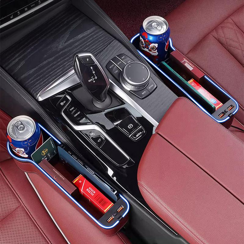 LED Car Seat Gap Box Atmosphere Lamp Storage Box For Volvo XC90 V90 V60 XC60 V40 EC40 EX40 S80 S60 S90 C40 XC40 V70 XC70 C30 C70