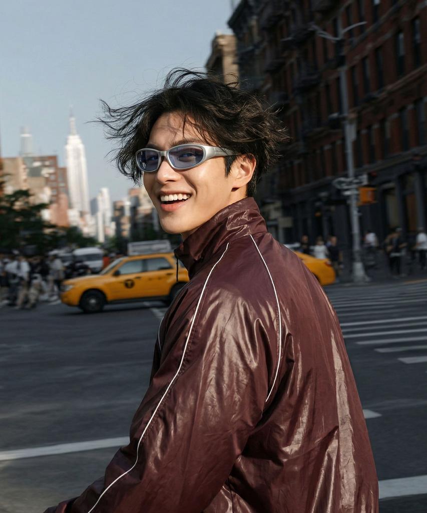 Weeoweeo Bacon Matte Sliver Photochromic Sunglasses