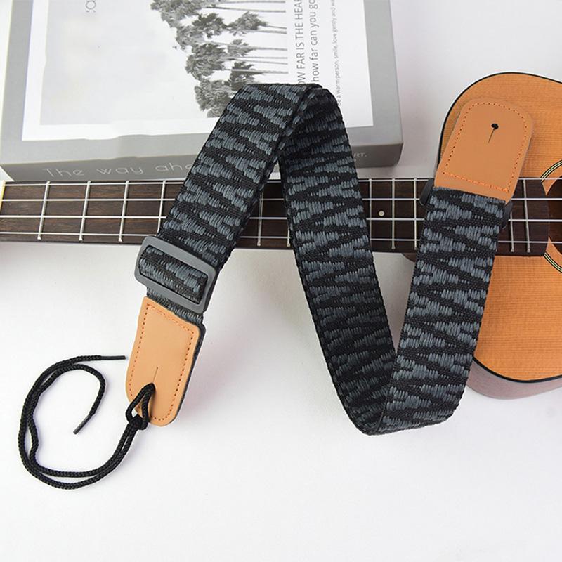 Ukulele Strap Thicken Knit  Adjustable Guitar Shoulder Strap Suitable For Soprano Concert Tenor Baritone String Instruments