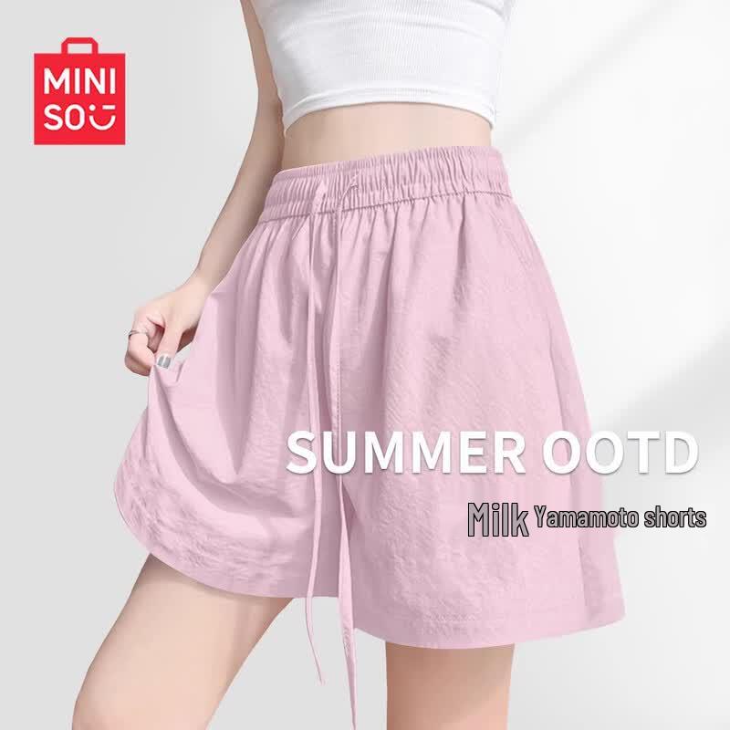 MINISO Women's 2026 Summer Casual Loose Fit Shorts