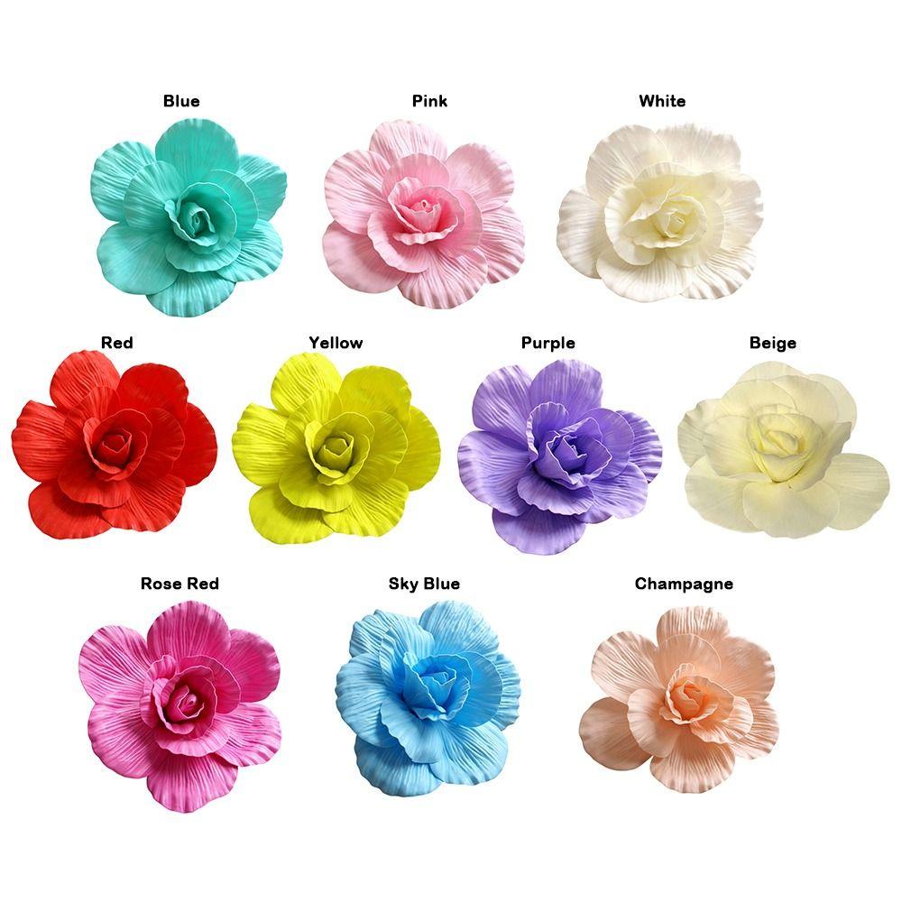 Large Size Three-dimensional Decoration PE Foam Simulation Rose NEW Fake Flower  Wall