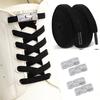 No Tie Elastic Shoelaces Sneakers Laces with Diamond Cross Locks for Kids Adults Rubber Bands Shoe Laces 1 Pair/2 Pair