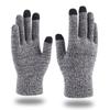 Touch screen knitted thermal gloves, enlarged velvet, non-slip and cold-proof