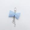 Cute Bowknot Pearl Chain Keychain Pendant Lovely Hanging Decorations Keyring Charm for Purse Bag Backpack Handbag