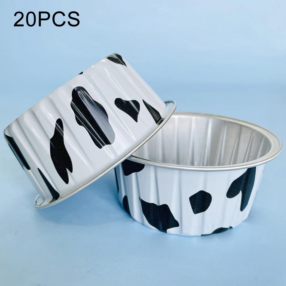 20PCS Foil Cups 8.4*6.5*3.4cm Air Fryer Cake Decorating