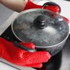 1 Paar Backwerkzeuge, Fünf-Finger-Herz-Silikonhandschuhe, Mikrowellen-Handschuhe, Verbrühschutz, hitzebeständig, zum Kochen, Küchenutensilien, bunte Gadgets