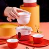 Weidoweidou Red Charm Ceramic Tea Set
