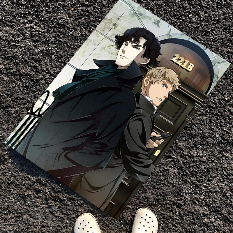 Sherlock Printed Carpet, Rug for Office Chair Living Room Bedroom Kitchen Room Decor Gifts.