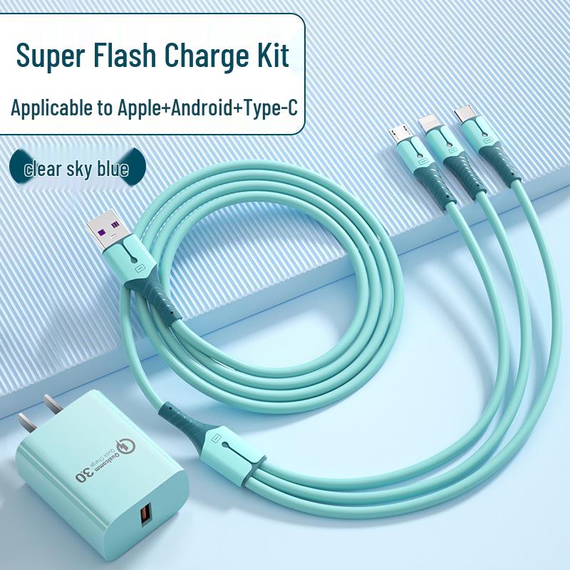 Universal 3-in-1 Multi-Function Fast Charging Cable for Cars