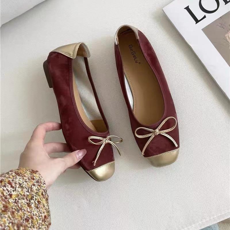 Jednoduché boty s měkkou podrážkou, ploché baleríny