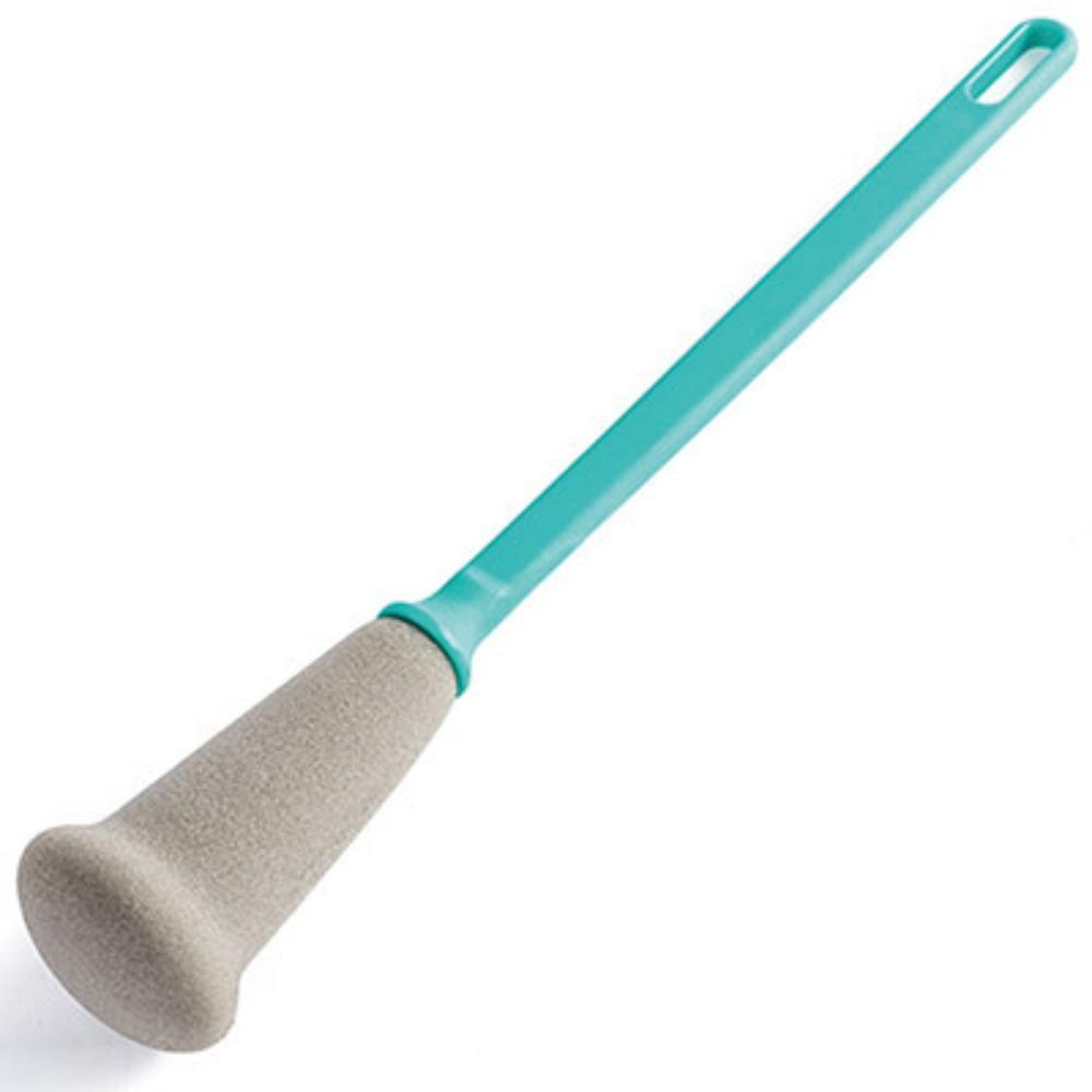 1PC Nordic-style Long-handled Sponge Brush, Suitable for Bottles and Cups, with a Soft Sponge Head for Scrubbing Kitchen Utensils.
