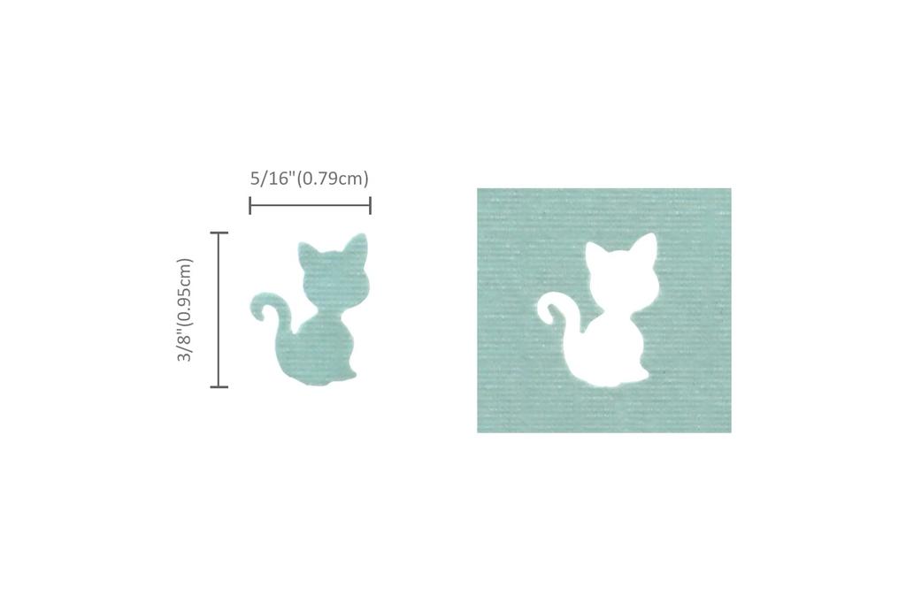 Bira Cat Punch, Animal Shape, 3/8" Lever Action Craft Punch for Paper Crafting and Scrapbooking