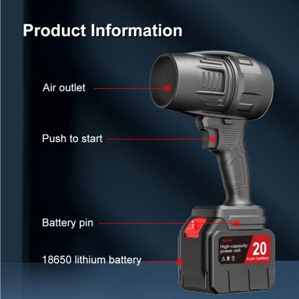 Powerful Storm Machine High Speed Adjustable Electric Air Blower 500g Wind Force Handheld Car Boost Fan