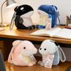 Ocean Series Plush Toy Keychain: Shark, Seal, Dolphin Desk Ornaments & Backpack Pendants