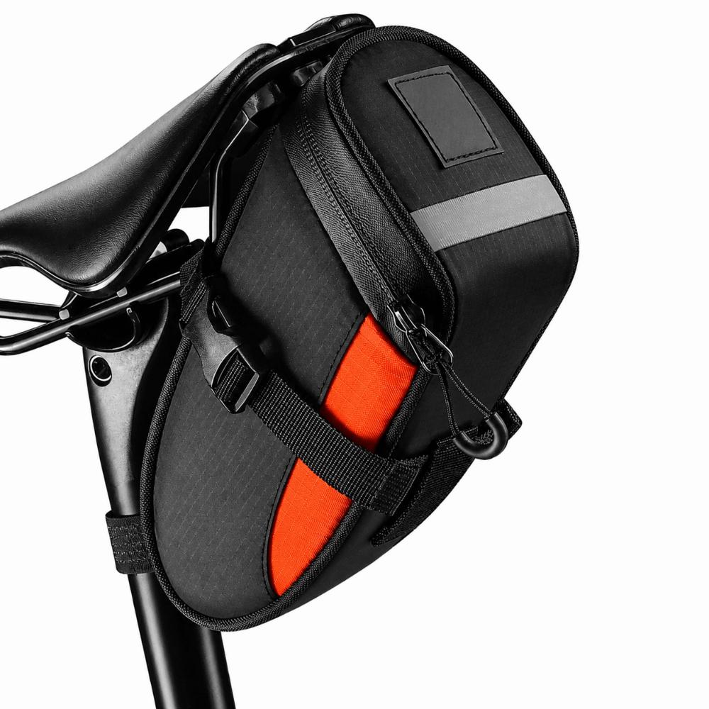 With Reflective Cycling Tail Bag 1.2L Capacity Bicycle Seat Bag  for Mountain & Road Bike