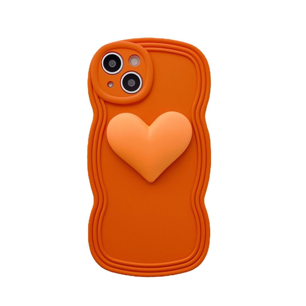 Premium 3D Heart Phone Case for iPhone 13/14/16/17 Pro Max