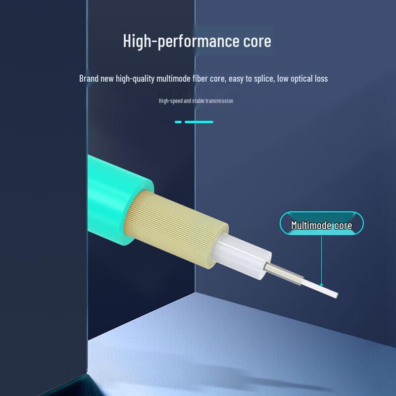 Shenwei Telecom-Grade LC-FC OM3 Multimode Duplex Fiber Optic Patch Cable