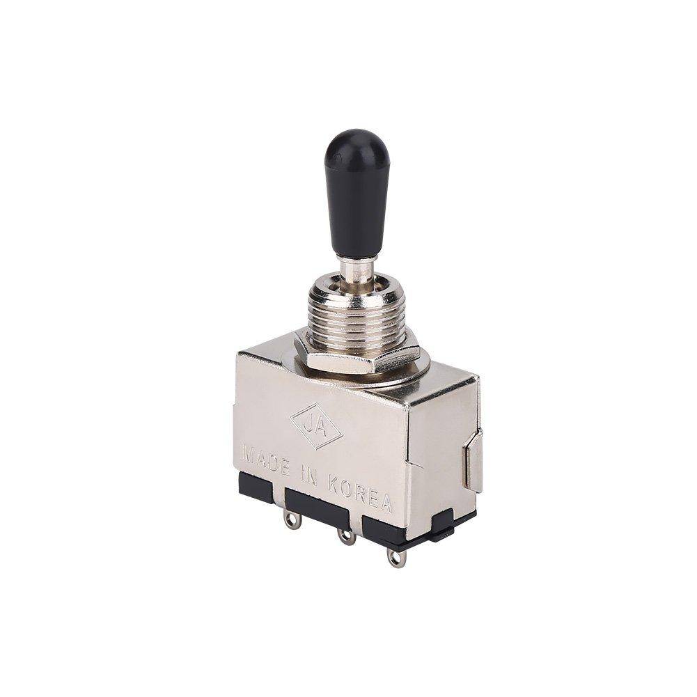 Guitar Three Way Switch, 3 Way Toggle Switch Pickup Selector Switch Compatible for LP Electric Guitar Switchcraft 3 Way Toggle Switch