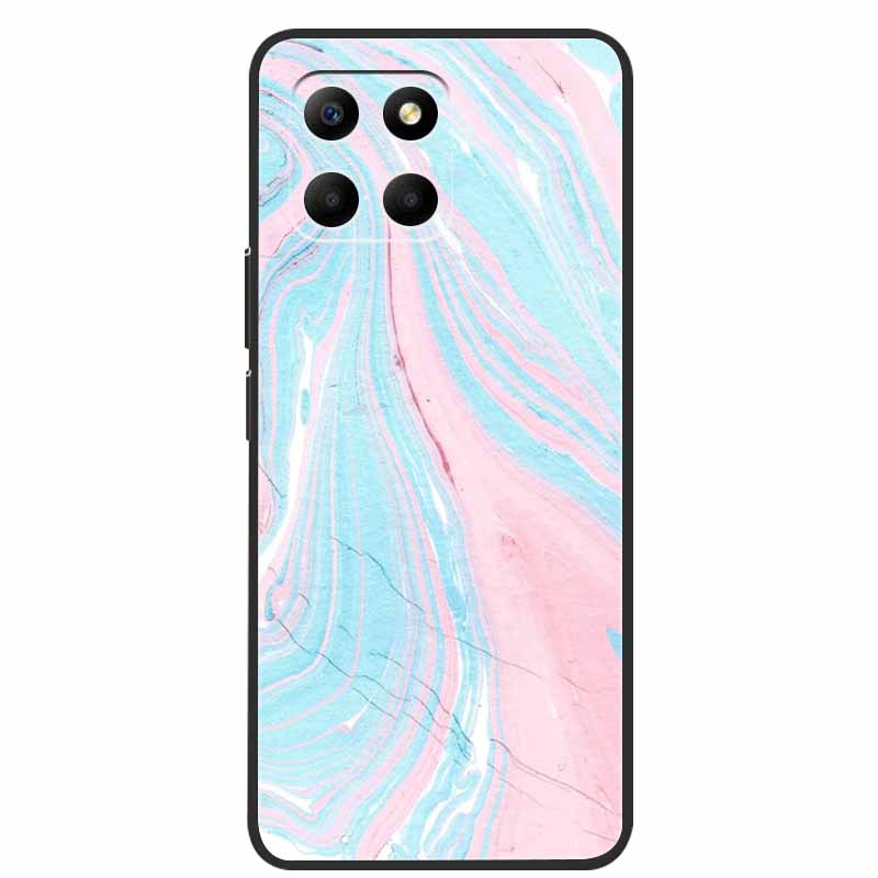 Für Honor 70 Lite Hülle Weiches TPU Silikon Bemalte Katze Schwarze Rückabdeckungen Für Huawei Honor70 Lite RBN-NX1 Hüllen Honor 70Lite 5G Tasche