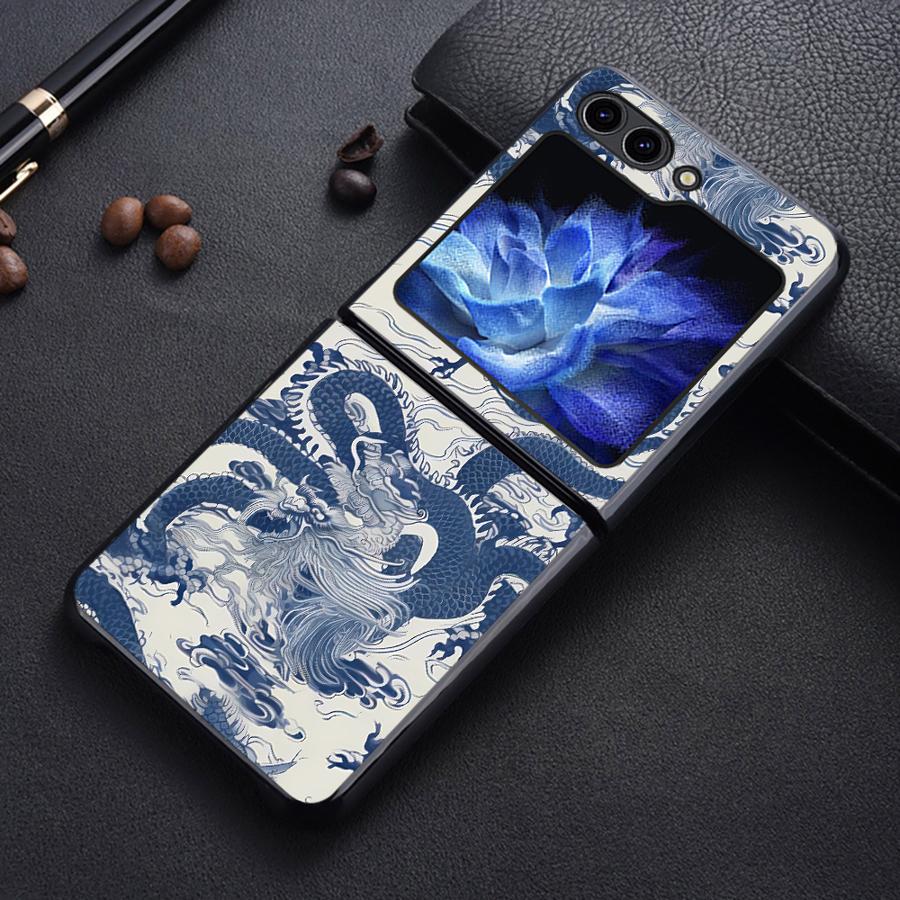 

Чехол Funda с рисунком тотема дракона для задней панели телефона Samsung Galaxy Flip4 Flip7 FE Flip3 Flip5 Flip6 Z Flip 7 6 5 4 3 Galaxy Z Flip7