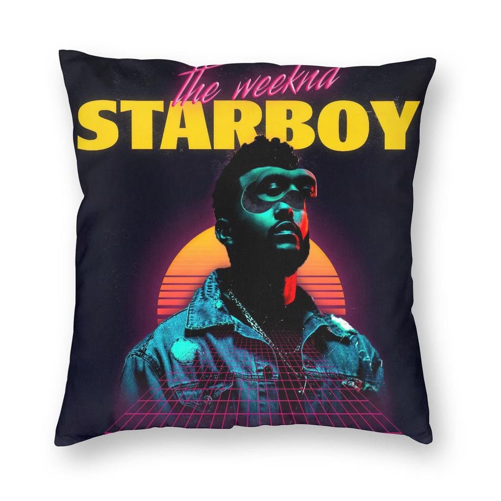 The Weeknd Pop Singer Pillowcase Printing Polyester Cushion Cover Decorations Pillow Case Cover Home Square 18''