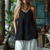 Women  Fashionable And Casual Sleeveless Cotton And Linen Top