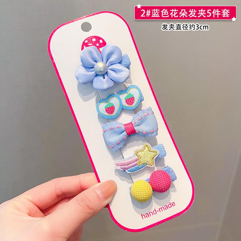 Children'S Hairpin Bag Cloth, Duck Bill Clip Cloth, Bow Root, Princess Hairpin, Cute Little Flower Girl Hair Accessories