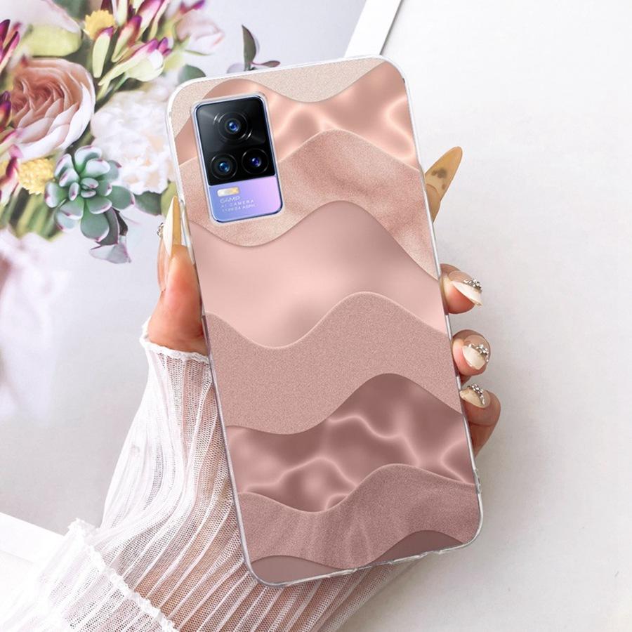 For Vivo V21E V 21 E V2061 V2055 Case Soft Silicone TPU Protective Butterfly Phone Case For VivoY73 2021 V21 E 4G 5G Cover Coque