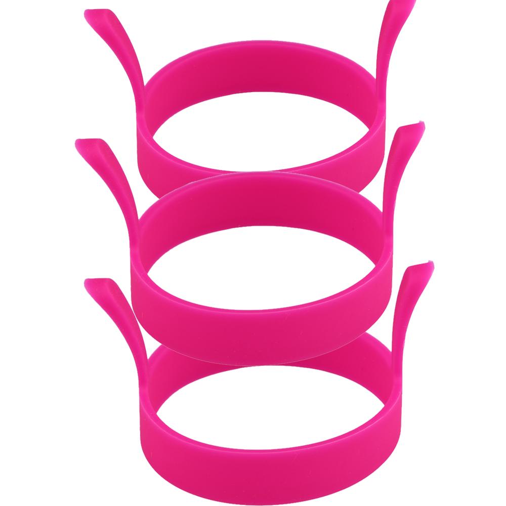 8X Silicone Ring Fried Egg Mold Nonstick Pancake Ring Molds Heat Resistant Multi-function Portable Creative for Cooking DIY Tool